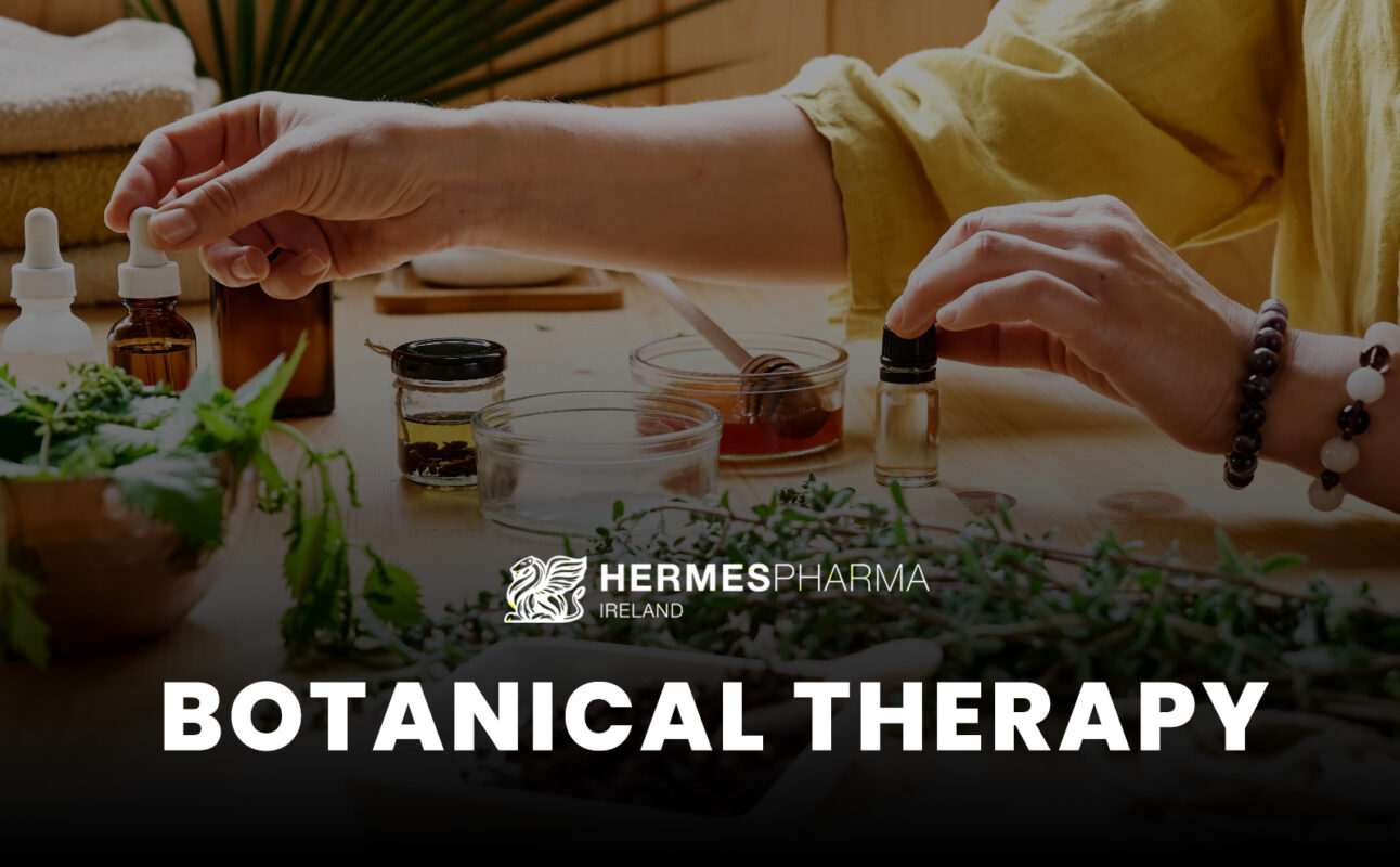 Botanical therapy by Hermes Pharma for holistic health benefits.